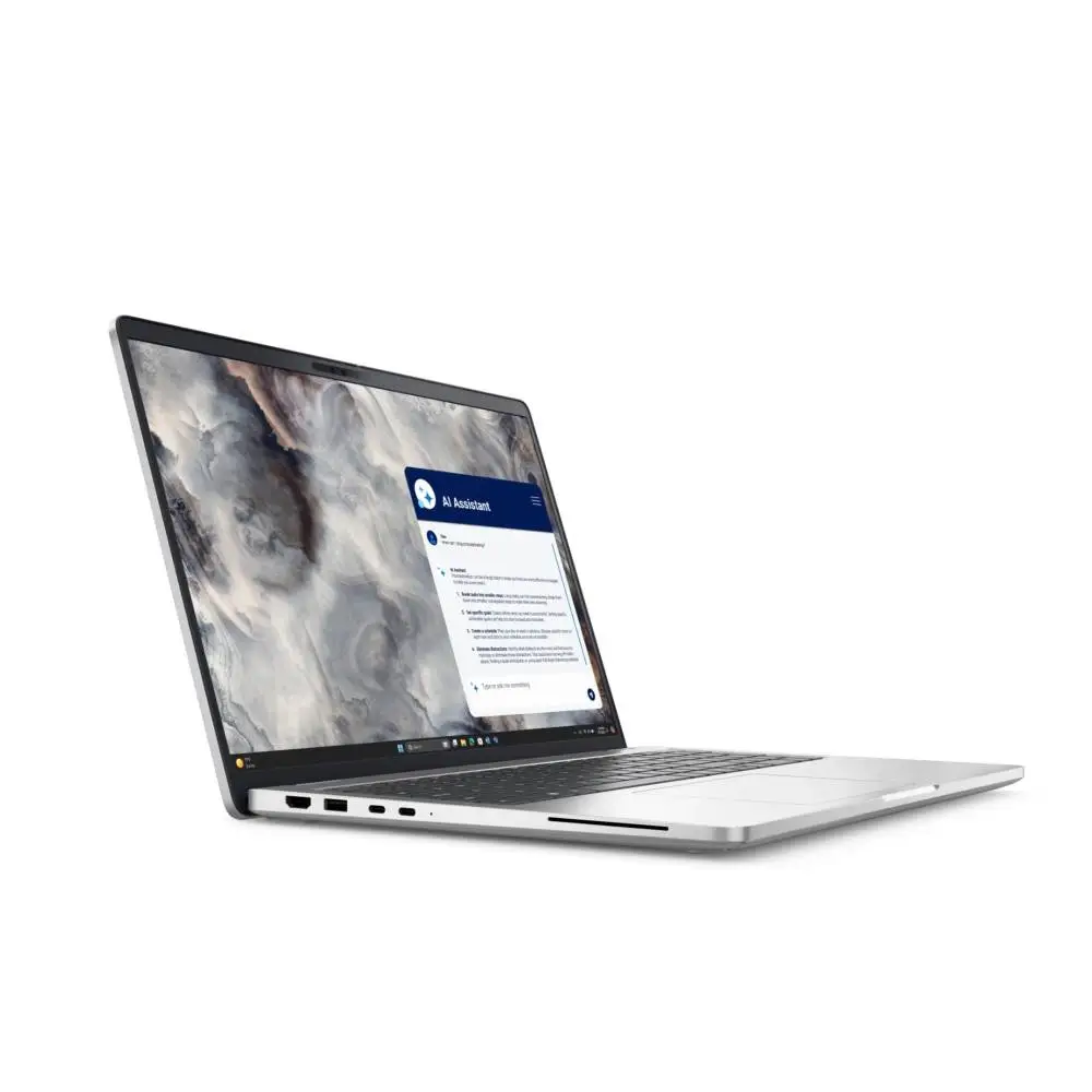 Лаптоп Dell Pro 16 Plus PB16250, Intel Ultra 5 236V vPro (40 TOPS NPU, 8 cores, up to 4.7GHz), 16.0" FHD+ (1920x1200), AG 300 nit, 16 GB: LPDDR5x, 8533 MT/s (onboard), 512 GB SSD, Intel Arc graphics, FHD HDR + IR Cam, FPR, Wi-Fi 7, Backlit Kb, Win11 Pro, 3Y PS