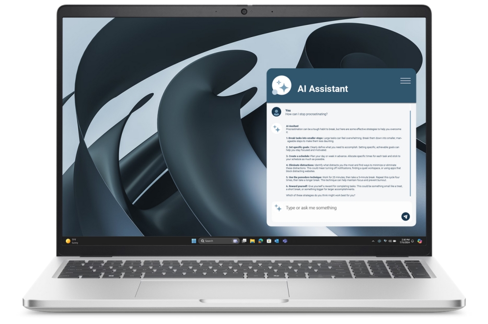 Лаптоп Dell Pro 16 Plus PB16255, AMD Ryzen AI 5 PRO 340, 16GB, 512GB SSD Gen4, 16.0" FHD+, AMD Radeon 840M, FgrPr & SmtCd, FHD, IR Cam, Mic, WLAN + BT, Backlit Kb, 3 Cell, W11Pro 