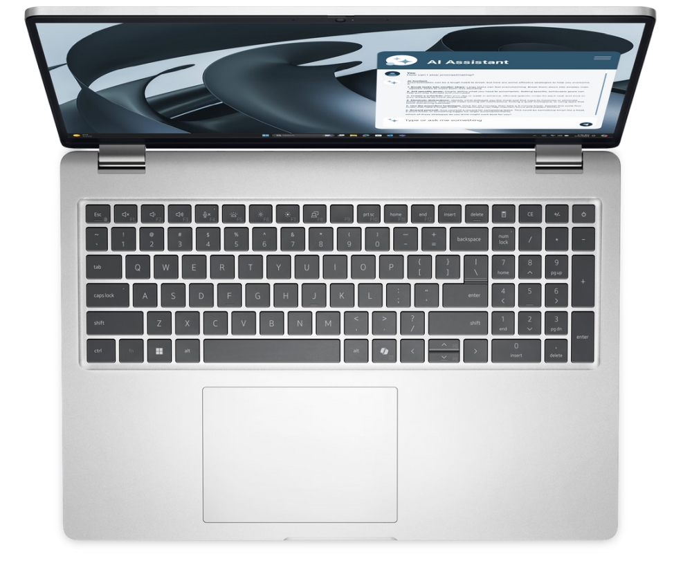 Лаптоп Dell Pro 16 Plus PB16255, AMD Ryzen AI 5 PRO 340, 16GB, 512GB SSD Gen4, 16.0" FHD+, AMD Radeon 840M, FgrPr & SmtCd, FHD, IR Cam, Mic, WLAN + BT, Backlit Kb, 3 Cell, W11Pro 