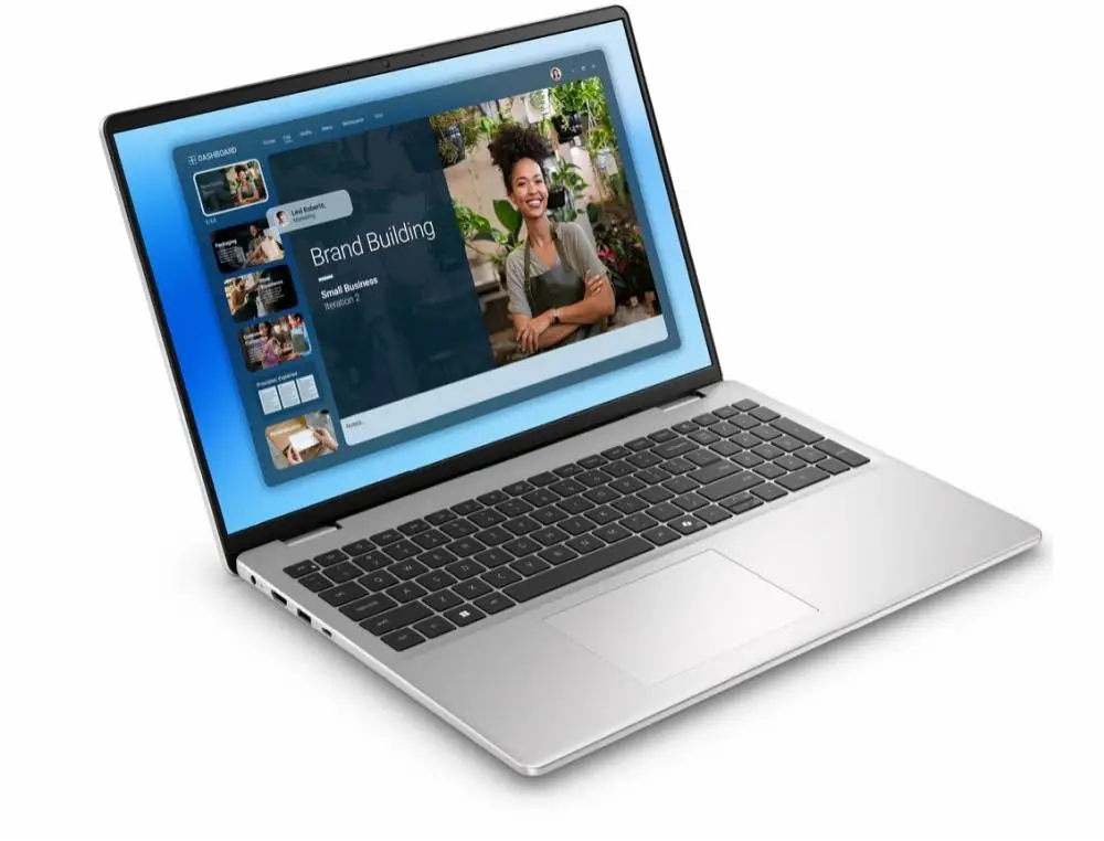 Лаптоп Dell 16 DC16251, Intel Core 5 120U (10 cores, up to 5.0 GHz), 16.0" FHD+(1920x1200) AG, 300nits, 16GB, 2x8GB, DDR5, 5200 MT/s, 512GB M.2 PCIe, Intel Graphics, Cam, FPR, Wi-Fi 6E, Backlit Kb, Win 11 Pro, Silver, Aluminium,3Y PS