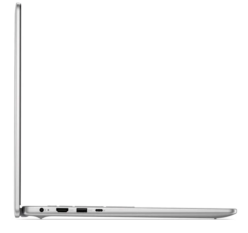 Лаптоп Dell 16 DC16251, Intel Core 7 150U (10 cores, up to 5.4 GHz), 16.0" FHD+(1920x1200) AG 300nits, 16GB, 2x8GB, DDR5, 5200 MT/s, 512GB M.2 PCIe, Intel Graphics, Cam, FPR, Wi-Fi 6E, Backlit Kb, Win 11 Pro, Silver, Aluminium, 3Y PS
