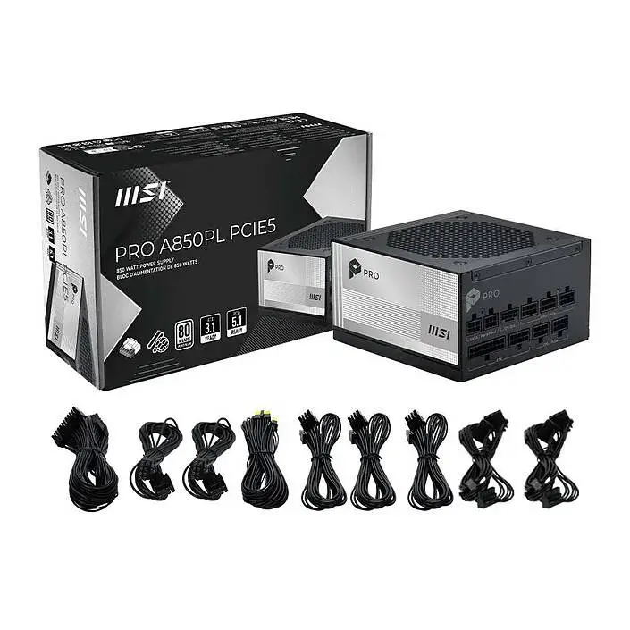 Блок живлення MSI PRO A850PL PCIE5 850W 80 Plus Platinum