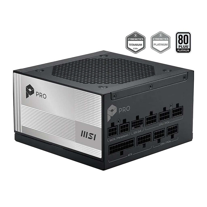 Захранване MSI PRO A1000PL PCIE5 1000W 80 Plus Platinum