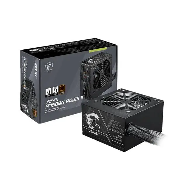 Захранване MSI MAG A750BN PCIE5 750W 80 Plus Bronze