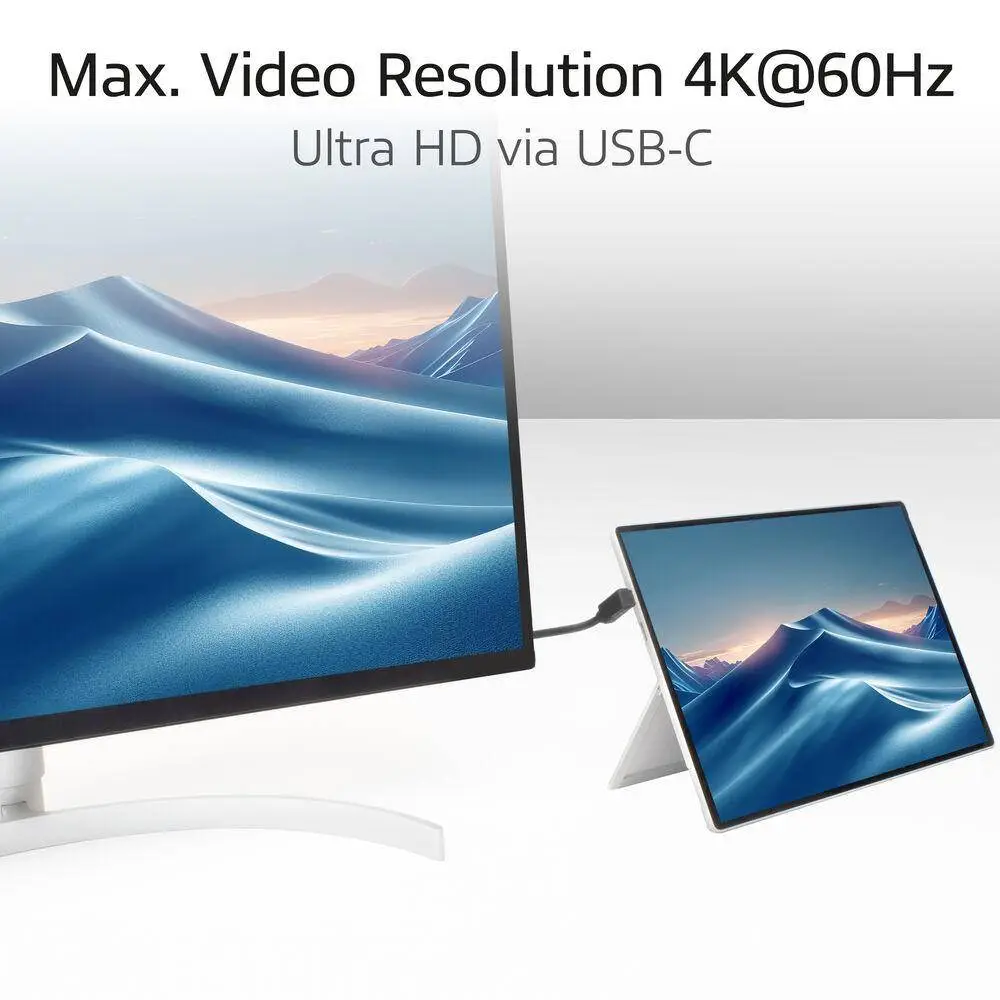 ACT Кабел USB-C 10Gbps, 60W, 1м, конектори на 90° up/down angled