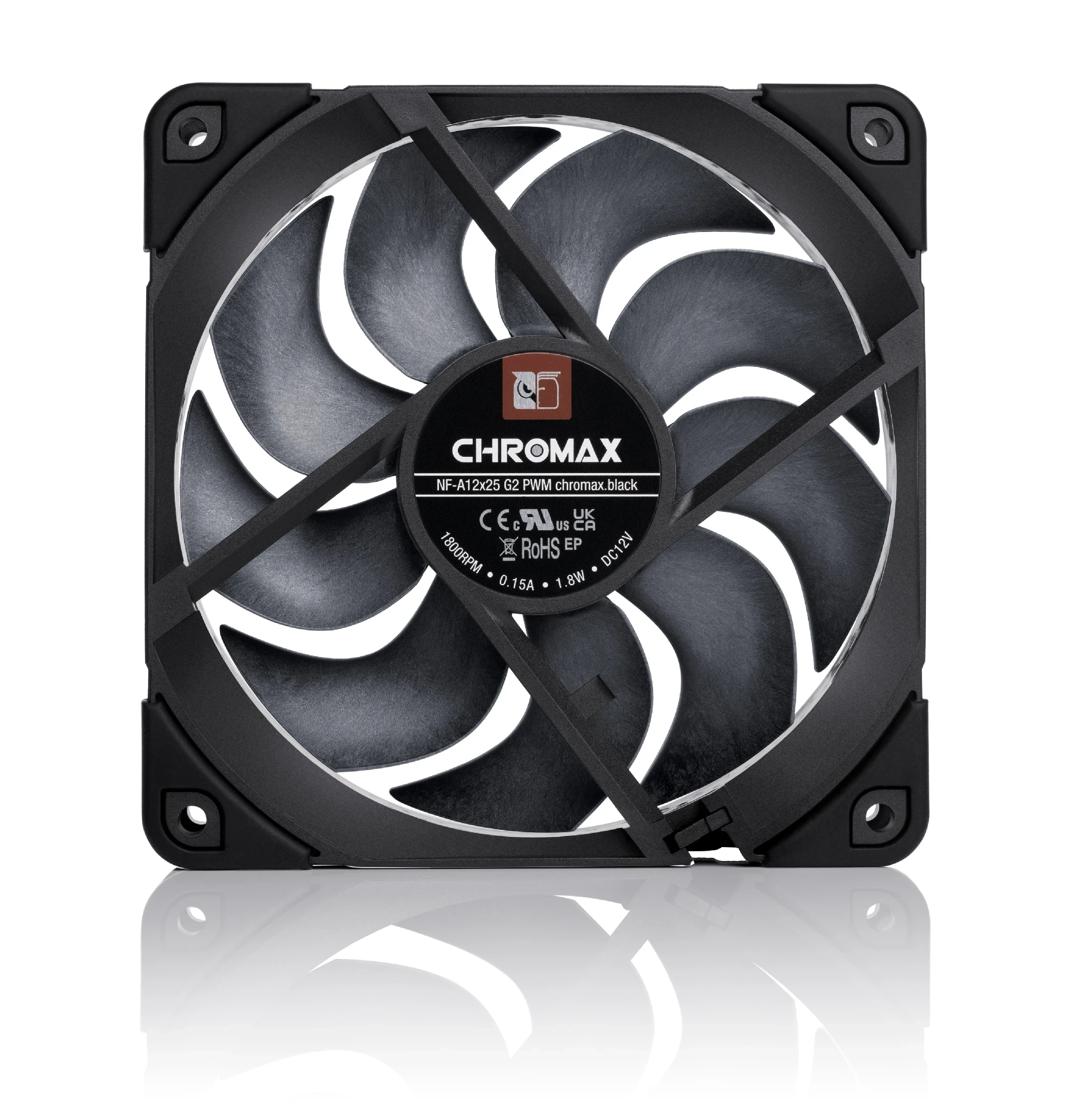 Noctua Вентилатор Fan 120mm NF-A12x25 G2 PWM chromax.black