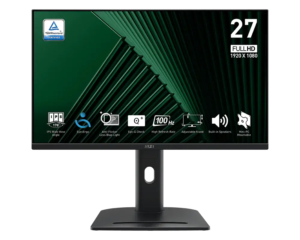 Монитор MSI 27 PRO, 100Hz, FHD 1920 x 1080,  IPS,  1ms - MP275PG