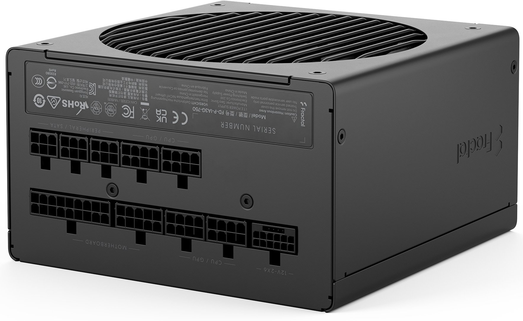 Захранване Fractal ION 3 Gold 850W, 80 Plus Gold PSU ATX 3.1, PCIe Gen5 - FD-P-IA3G-850-EU
