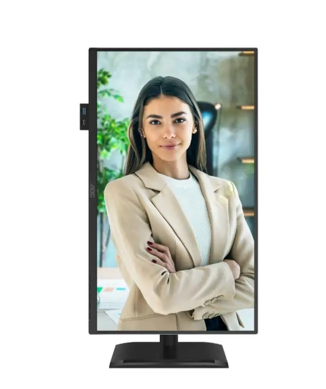 Монитор AOC 24P4U, 23.8" IPS WLED, 1920x1080@120Hz, 4ms GtG, 300cd m/2, 1500:1, 20M:1, Adaptive Sync, Anti Blue Light, FlickerFree, 2Wx2, Tilt, Height Adjust, Pivot, Swivel, D-SUB, HDMI, DP, USB hub