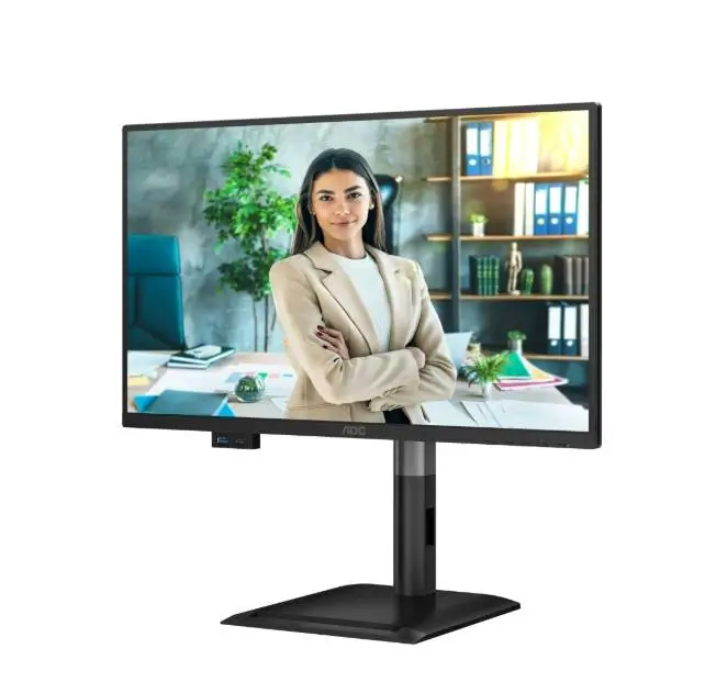 Монитор AOC 24P4U, 23.8" IPS WLED, 1920x1080@120Hz, 4ms GtG, 300cd m/2, 1500:1, 20M:1, Adaptive Sync, Anti Blue Light, FlickerFree, 2Wx2, Tilt, Height Adjust, Pivot, Swivel, D-SUB, HDMI, DP, USB hub