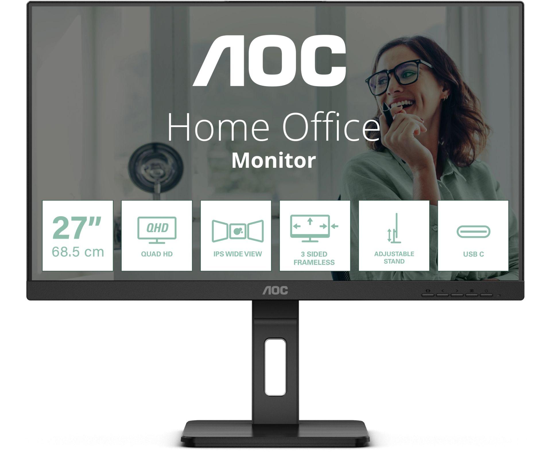 Монитор AOC Q27P3CV - 27" IPS, QHD(2560x1440), 100Hz, HDMI, DisplayPort