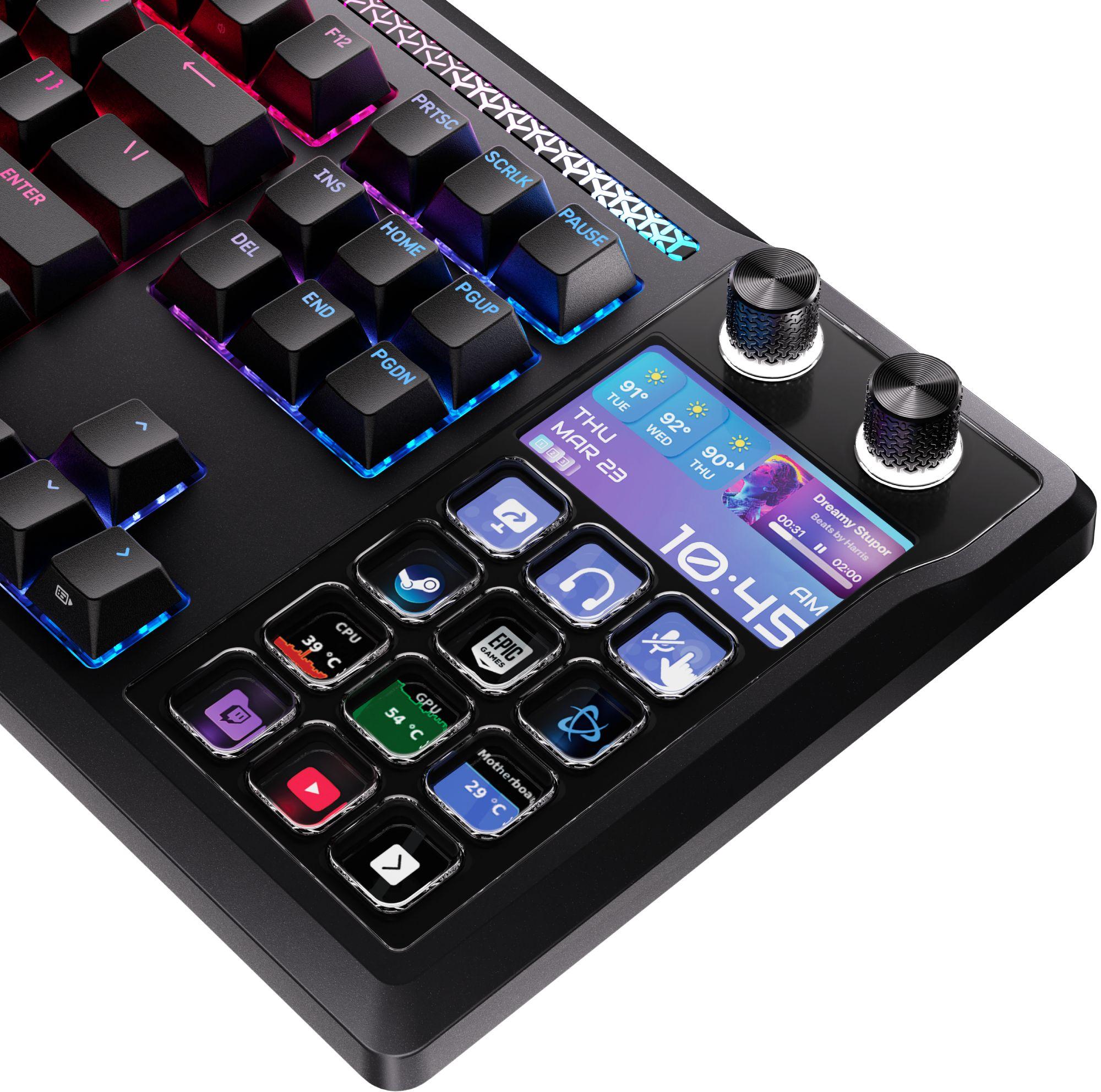 Геймърска механична клавиатура CORSAIR GALLEON 100 SD CRS MLX Pulse Switch - Black