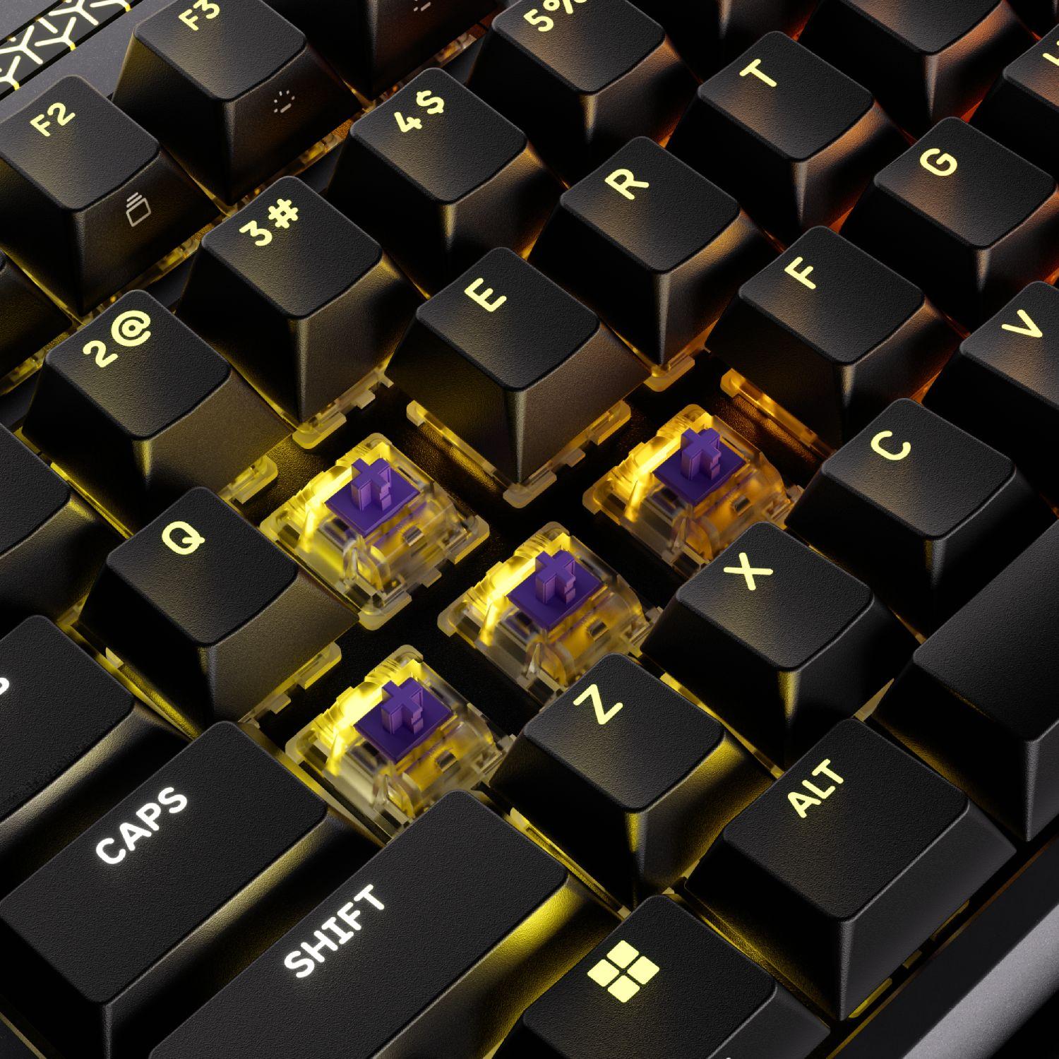 Геймърска механична клавиатура CORSAIR GALLEON 100 SD CRS MLX Pulse Switch - Black