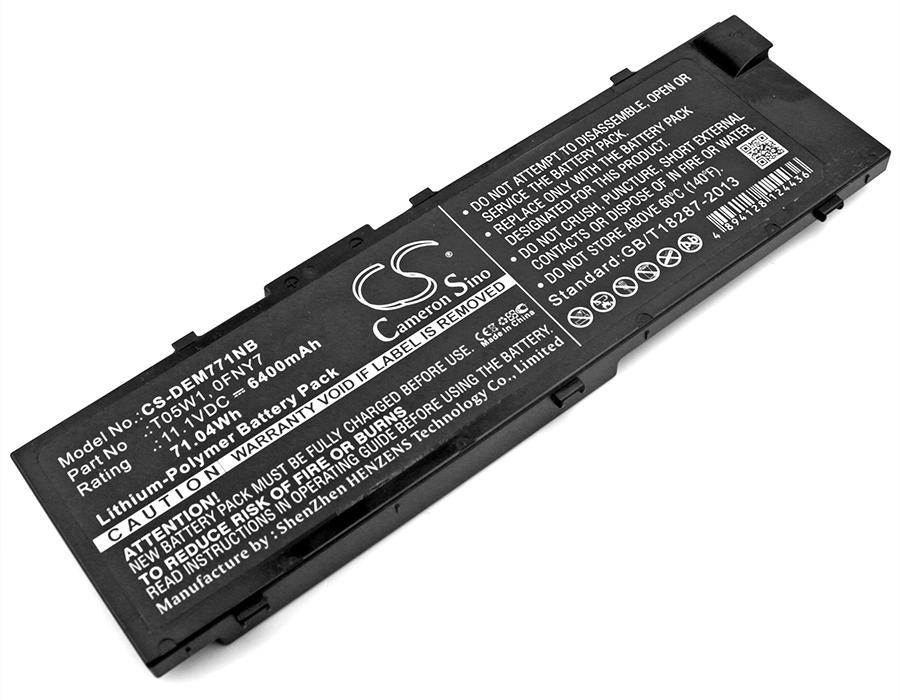 Батерия  за лаптоп DELL Precision 15 7000, Precision 7510, 7520  0FNY7 LiIon 11.1V 6400mAh CAMERON SINO