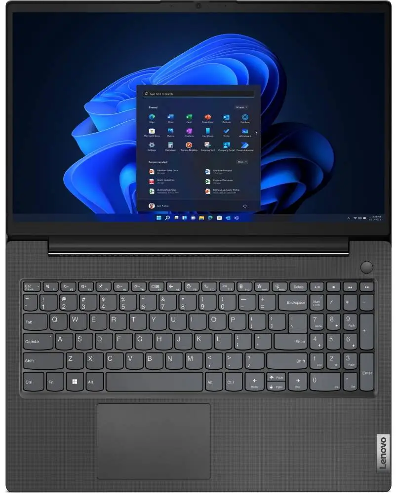 Лаптоп Lenovo V15 G4 AMN 15.6" FHD, Ryzen 5 7520U, 8GB DDR5, 512GB, Free OS