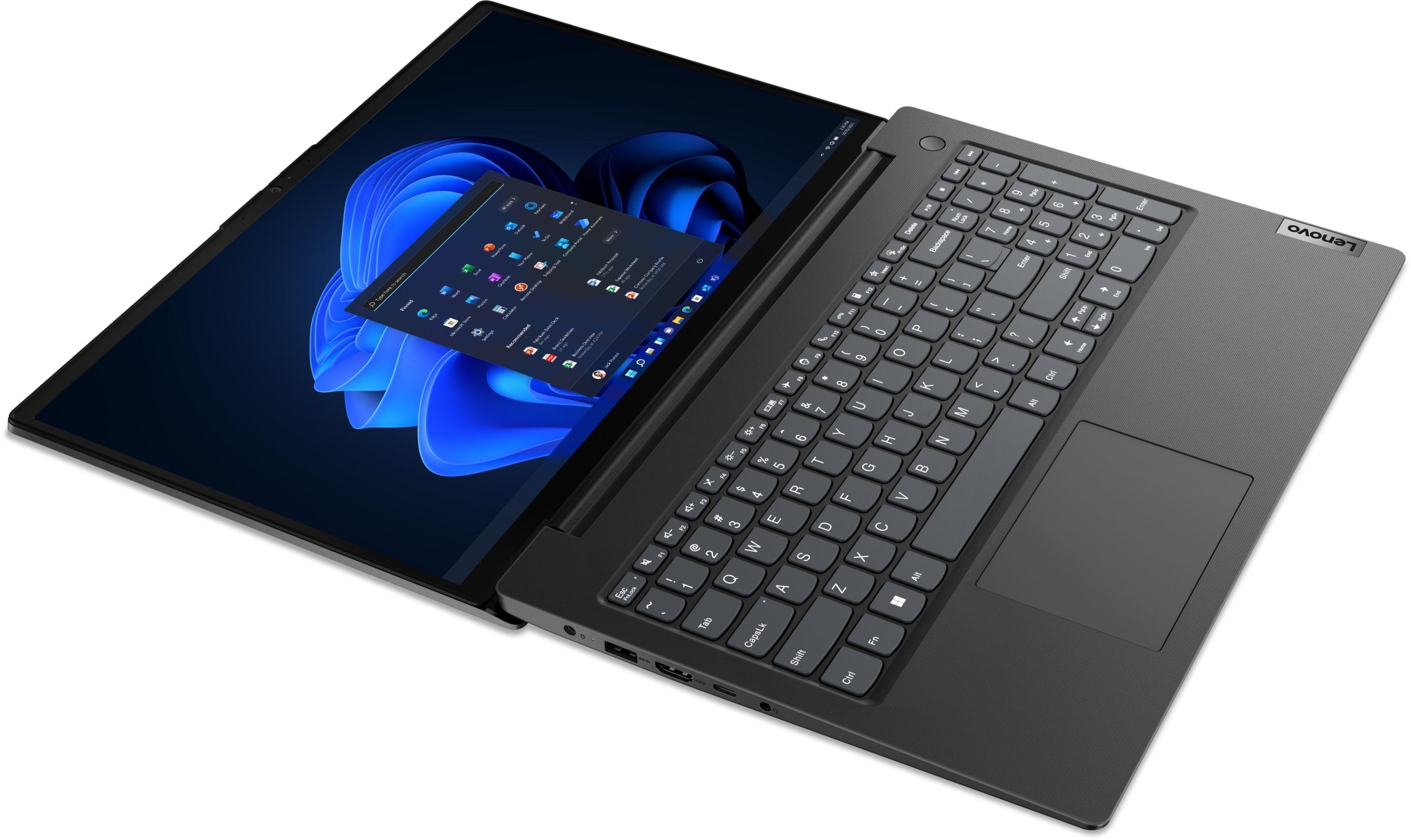 Лаптоп Lenovo V15 G4 AMN 15.6" FHD, Ryzen 5 7520U, 8GB DDR5, 512GB, Free OS