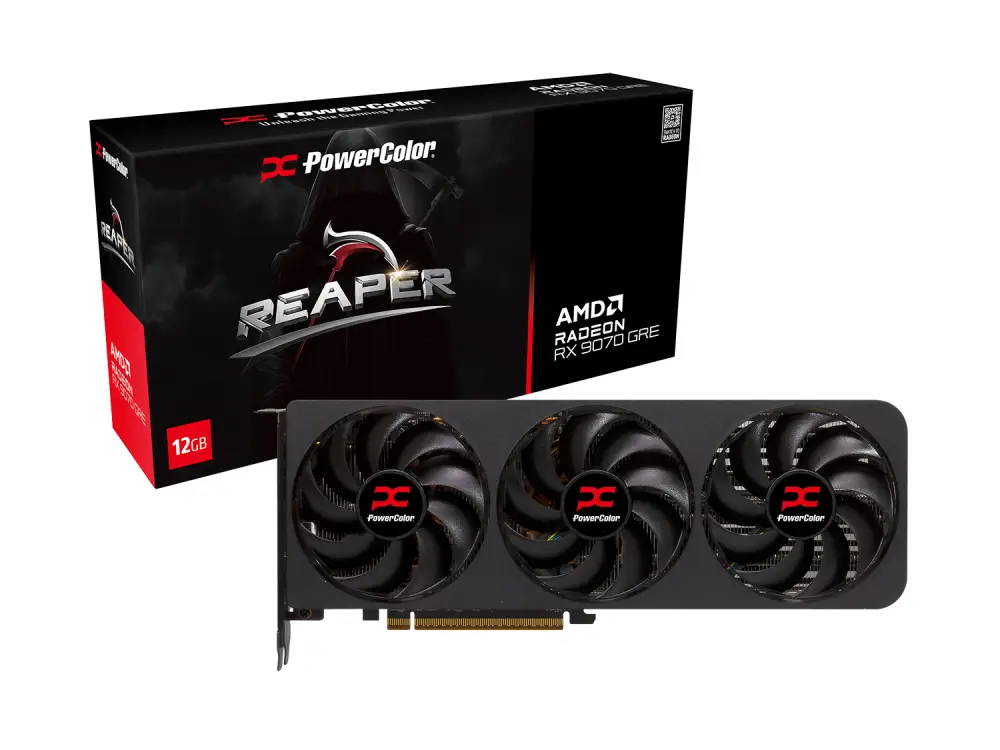 Scheda video PowerColor AMD Radeon RX 9070 GRE Reaper 12GB GDDR6 - RX9070GRE 12G-A
