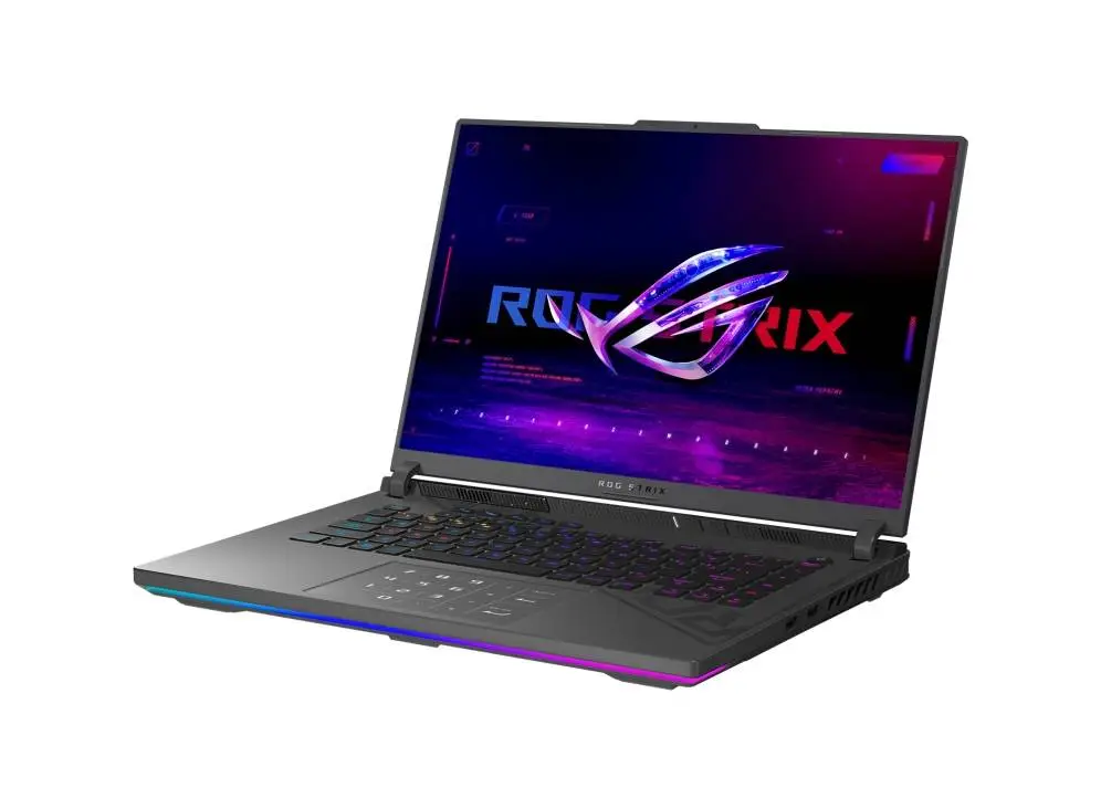 Лаптоп Asus Strix G16 G614PW-RV098, Ryzen 9 8940HX 2.4GHz (80MB Cache, up to 5.3GHz, 16 cores, 32 Threads) 16.0 WUXGA 1920X1200 16:10 Bend+300nits Anti-Glare sRGB 100% Wide View,165Hz,32GB (16GB DDR5-5200 SO-DIMM *2 ) ,1TB G4 , RTX 5080 16GB,Wi-Fi 6E ,Gray