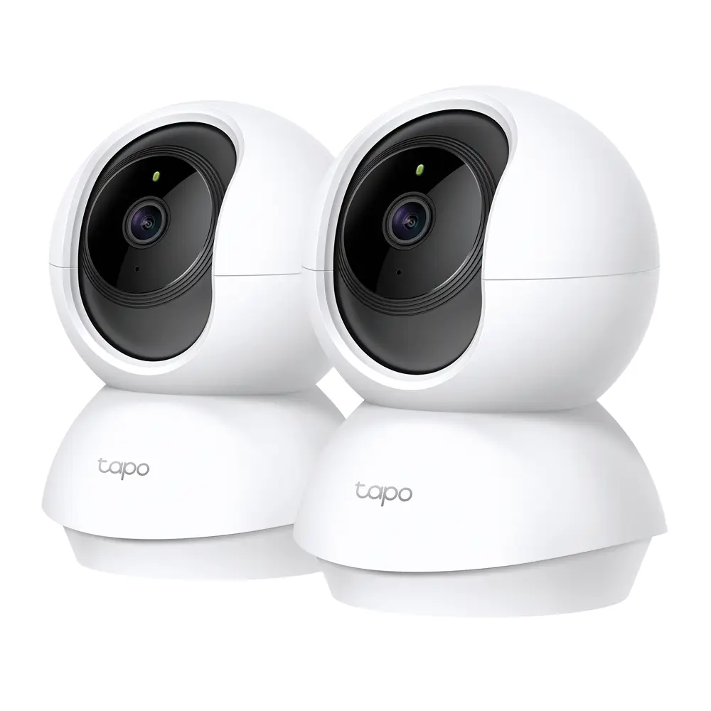 Домашна охранителна WiFi камера TP-Link Tapo C200P2, Pan/Tilt - 2 Броя
