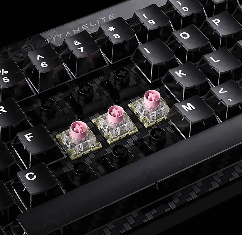 Madlions професионална геймърска механична клавиатура Professional Gaming Mechanical Keyboard TITAN 68 TURBO - 8K, Magnetic Fuguang Switches (English US), Blac