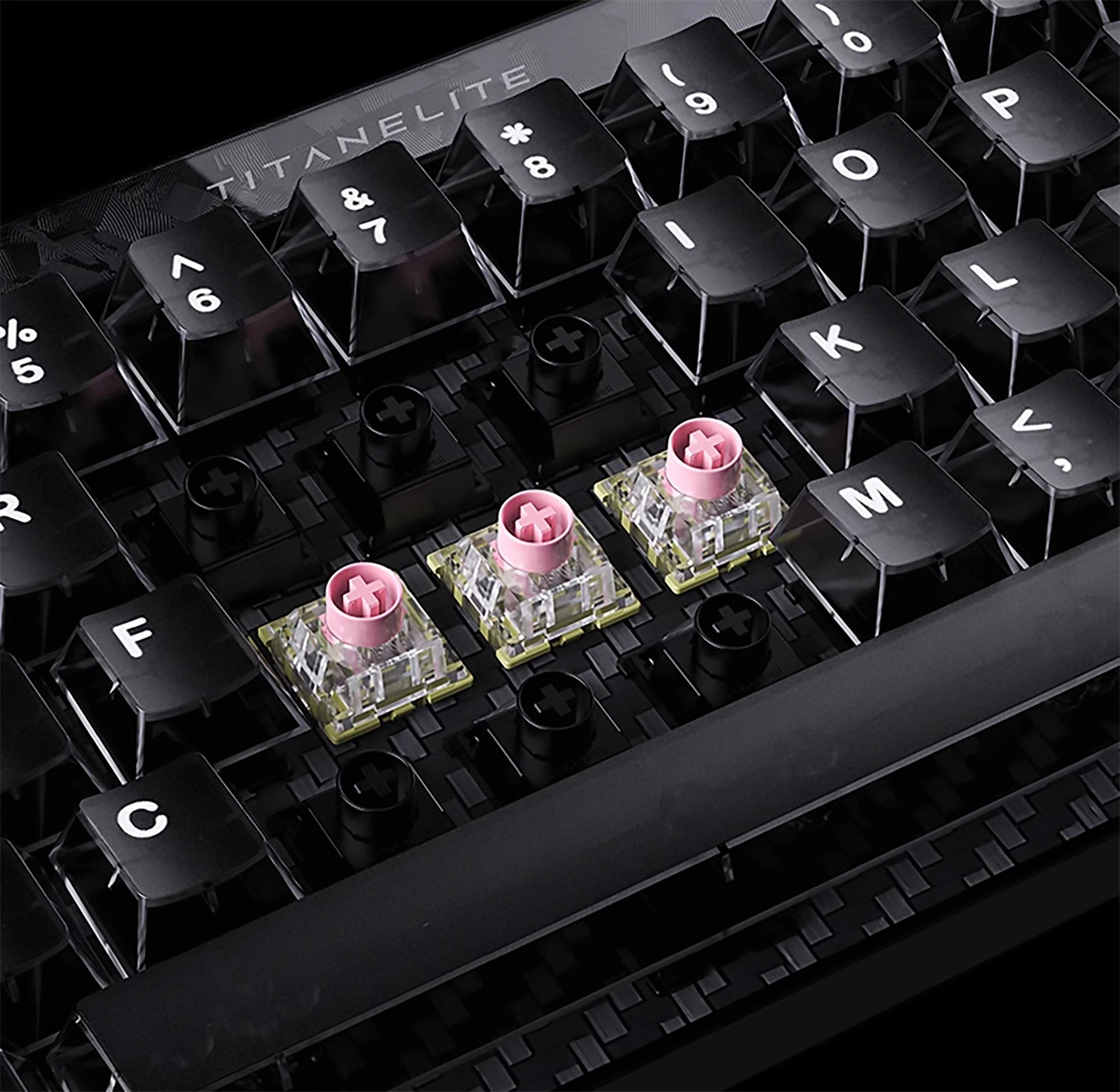 Madlions професионална геймърска механична клавиатура Professional Gaming Mechanical Keyboard TITAN 68 TURBO - 8K, Magnetic Fuguang Switches (English US), Blac