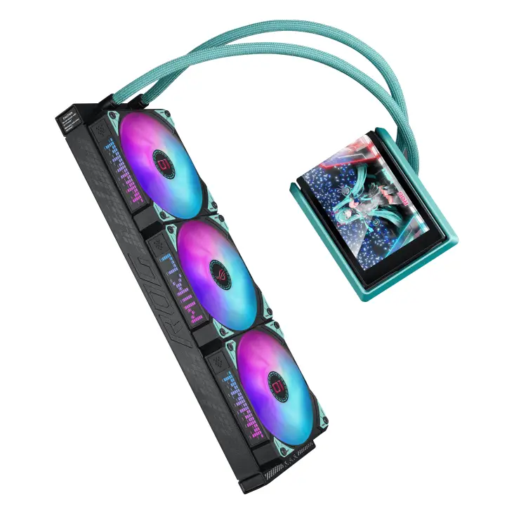 Охладител за процесор ASUS ROG RYUO IV 360 ARGB Hatsune Miku Edition - 90RC01P1-B0EAY0