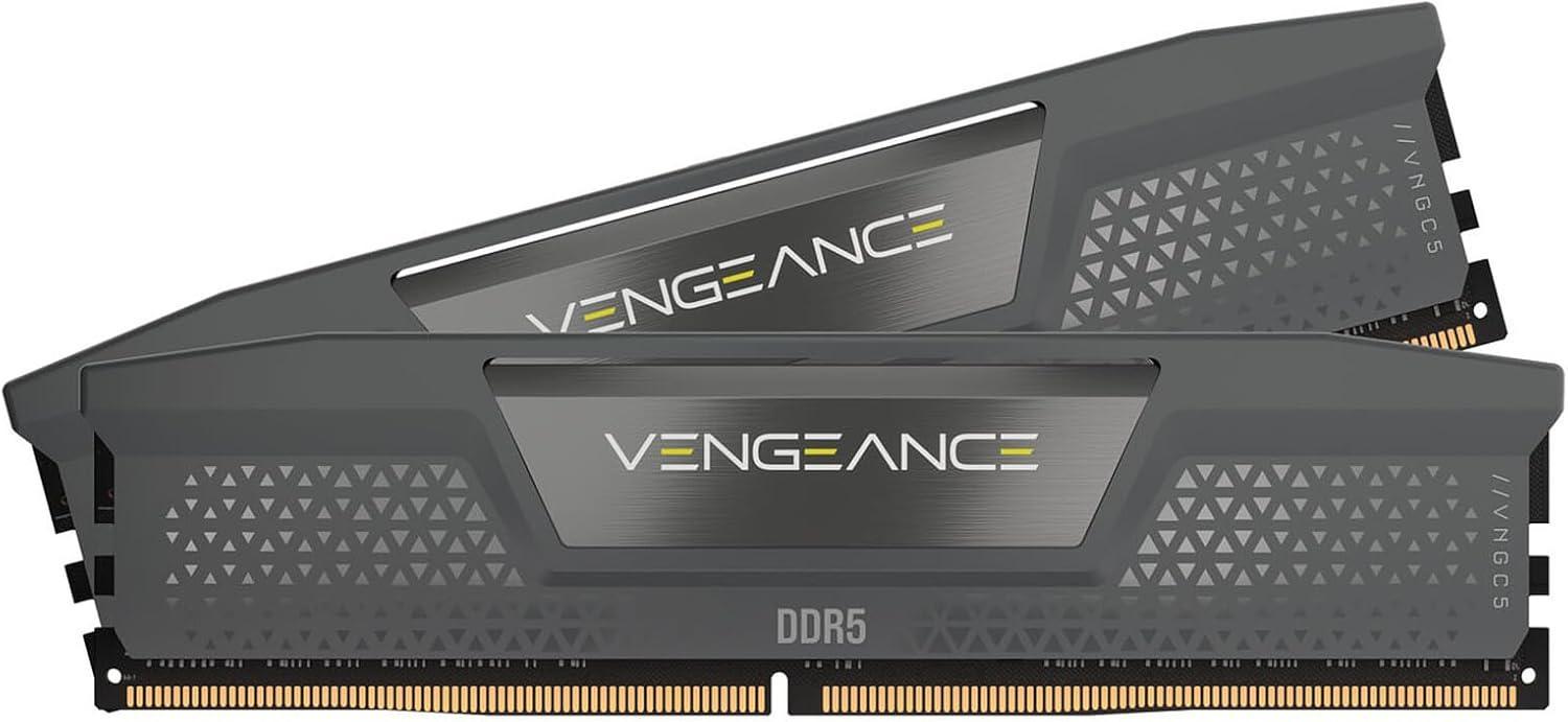 Памет Corsair Vengeance Gray 64GB (2x32GB) DDR5 5600MHz CL40 - AMD EXPO, Intel XMP - CMK64GX5M2D5600Z40