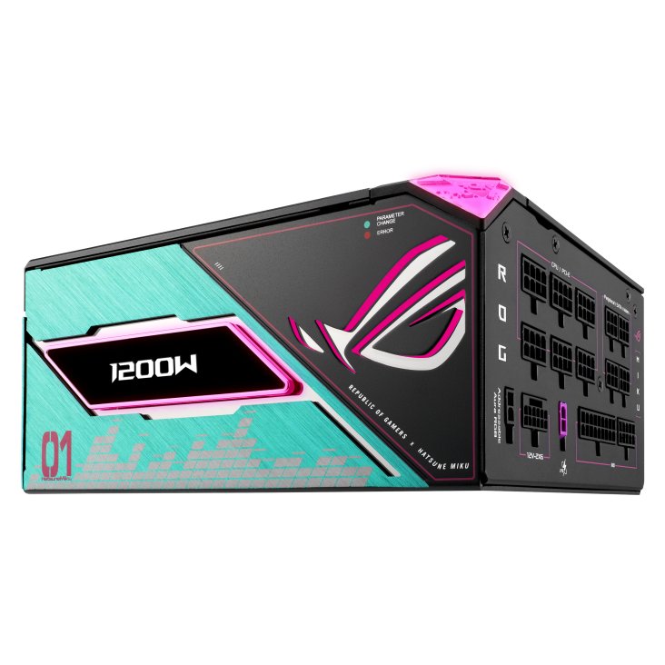 Захранване ASUS ROG Thor 1200W Platinum III Hatsune Miku Edition - 90YE00V6-B0NA00