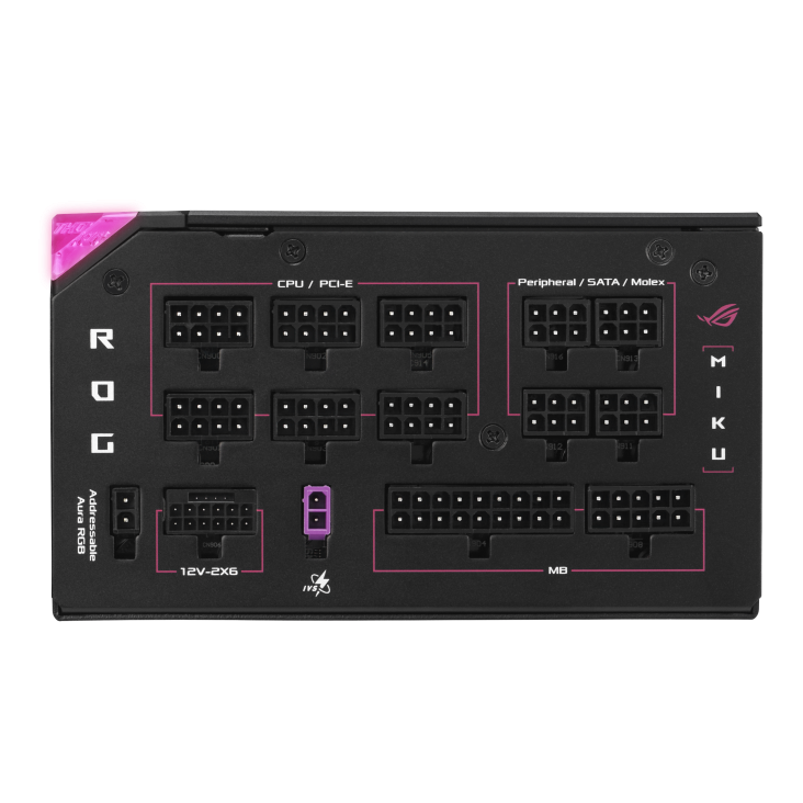 Захранване ASUS ROG Thor 1200W Platinum III Hatsune Miku Edition - 90YE00V6-B0NA00