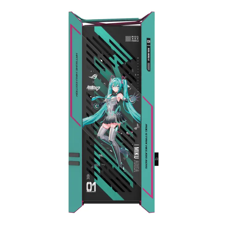Кутия ASUS ROG Strix Helios II Hatsune Miku Edition E-ATX Mid-Tower