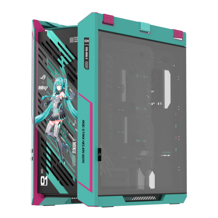 Кутия ASUS ROG Strix Helios II Hatsune Miku Edition E-ATX Mid-Tower - 90DC00W0-B39010