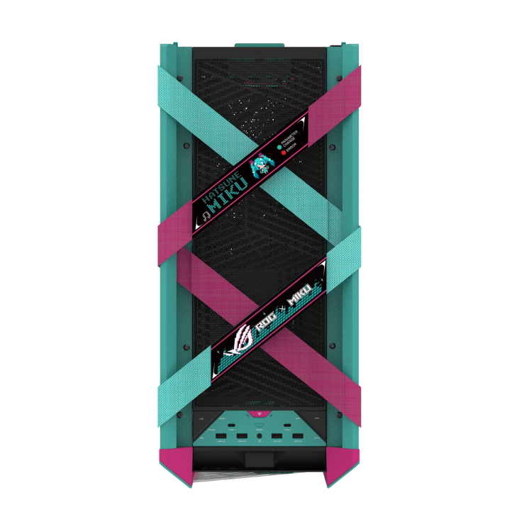 Кутия ASUS ROG Strix Helios II Hatsune Miku Edition E-ATX Mid-Tower - 90DC00W0-B39010