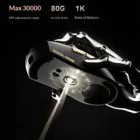 Madlions професионална геймърска мишка Wireless Gaming Mouse M3 Pro - 1K, Mad Catz Custom Sensor, White