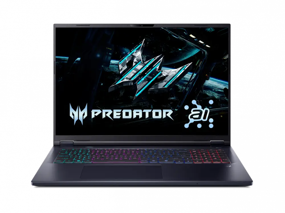 Лаптоп Acer Predator Helios Neo 18 AI PHN18-72-77L2, 18", Intel Core Ultra 7 255HX, NVIDIA RTX 5070 8GB GDDR7 DLSS 4, 16 GB - NH.QVHEX.005