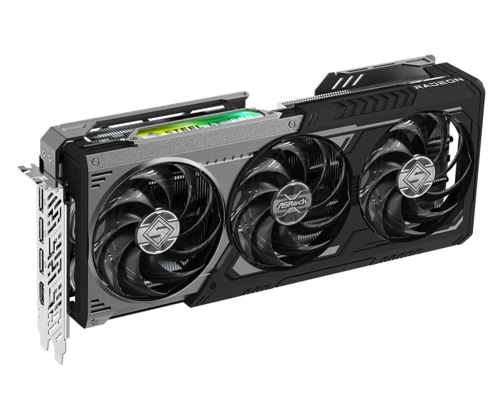 Видео карта ASRock Radeon RX 9070 GRE Steel Legend Dark 12GB OC GDDR6