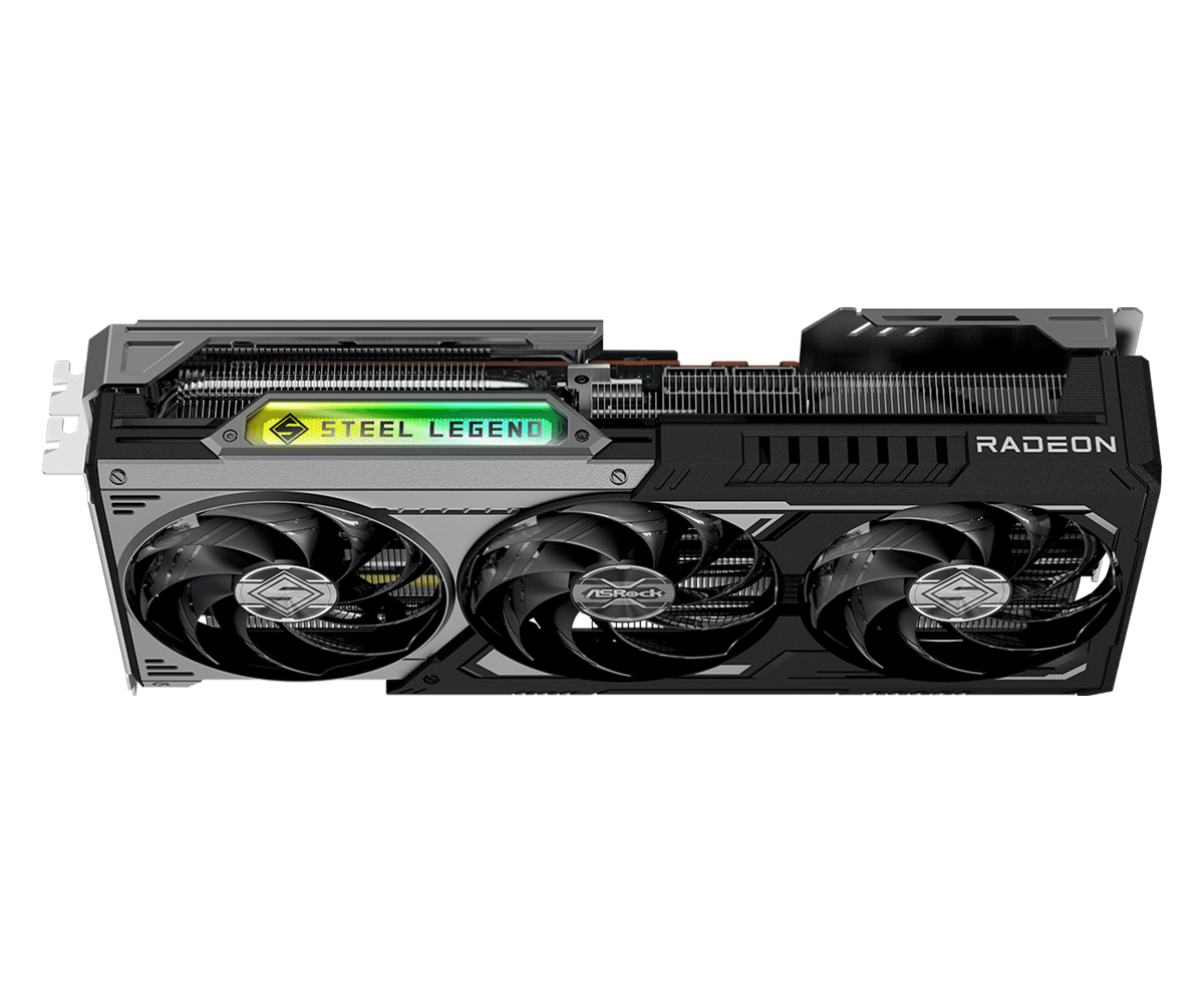 Видео карта ASRock Radeon RX 9070 GRE Steel Legend Dark 12GB OC GDDR6