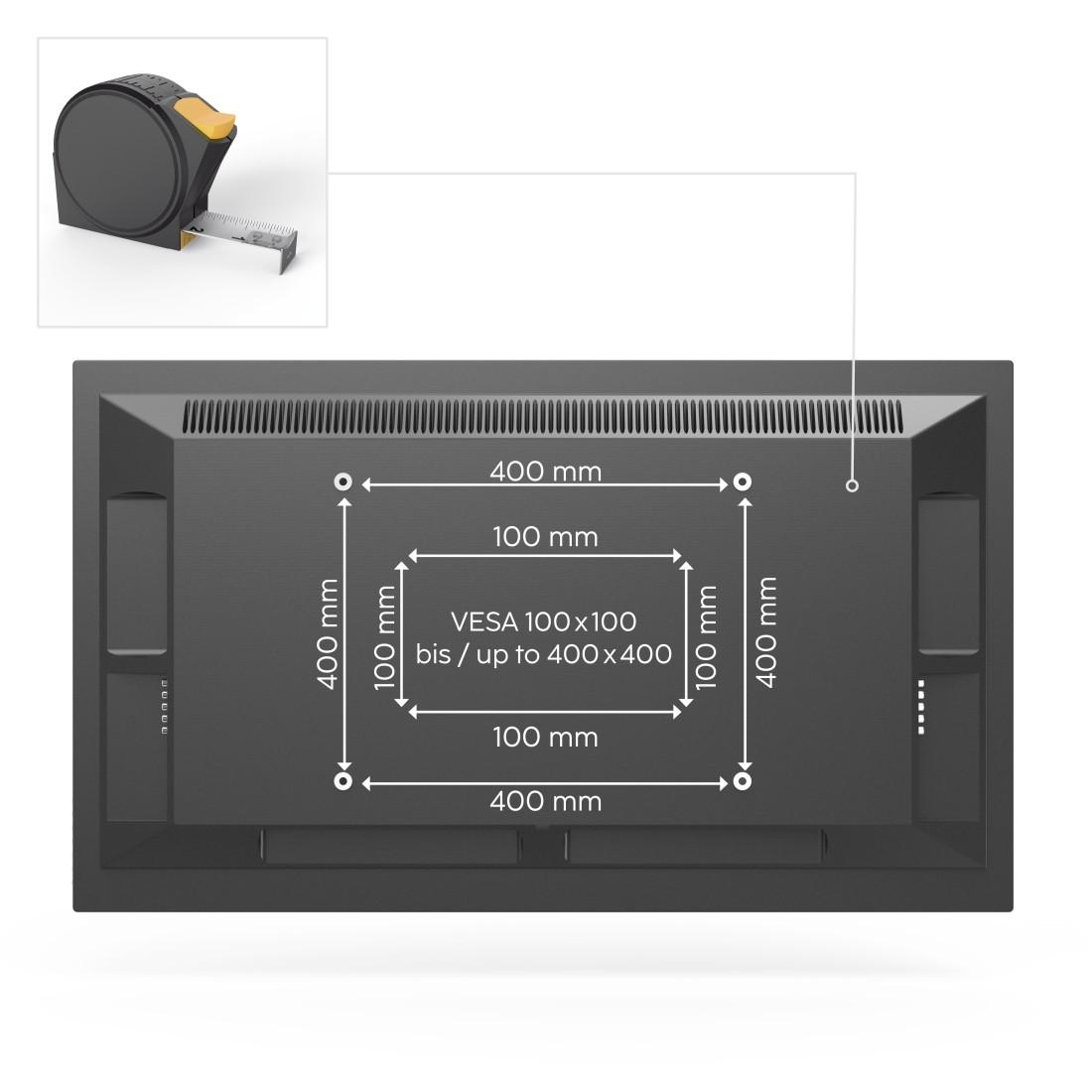 Стенна стойка за TV Hama, 191 cm (75”), до 40 kg