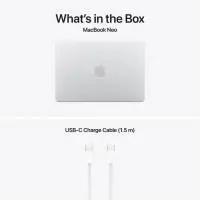 Лаптоп Apple MacBook Neo 13 2026 - 13" 2408 x 1506, A18 Pro, 8GB LPDDR5X, 256GB SSD, Silver