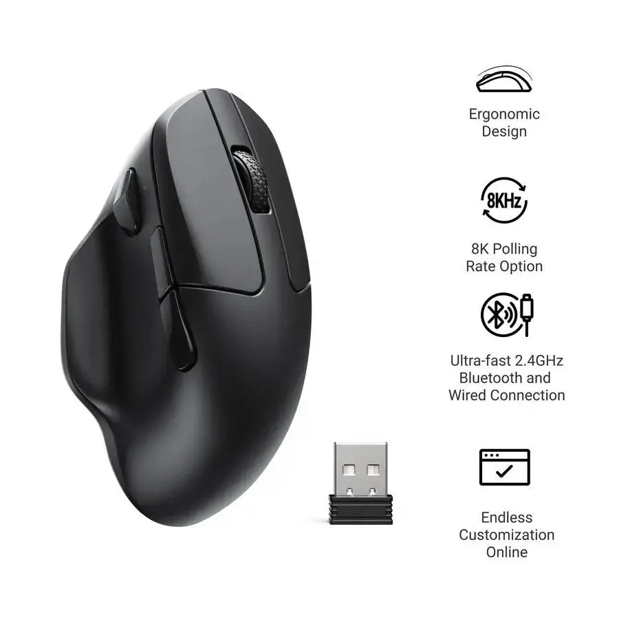 Безжична мишка Keychron M7-A23 8000Hz - Black