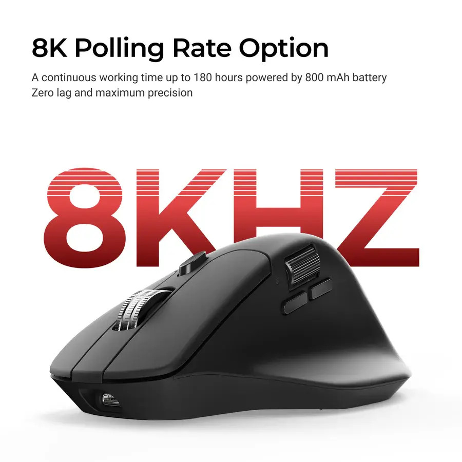 Безжична мишка Keychron M6S-A23 8000Hz - Black