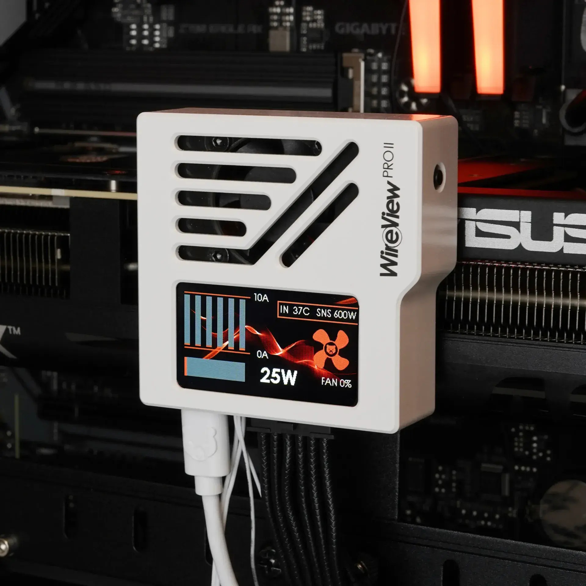 Датчик за видеокарта Thermal Grizzly WireView Pro II GPU 12V-2x6 - White