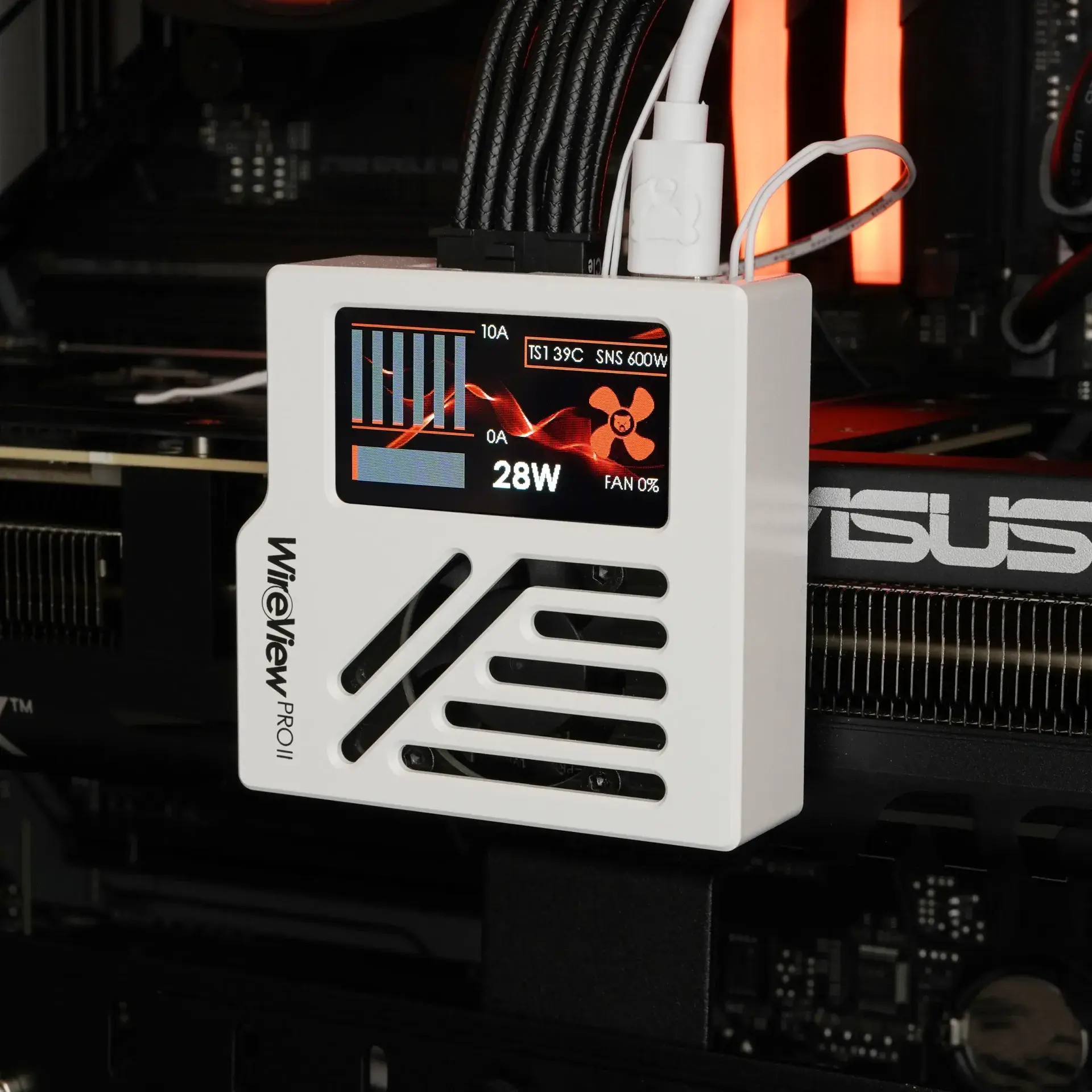 Датчик за видеокарта Thermal Grizzly WireView Pro II GPU 12V-2x6 - White