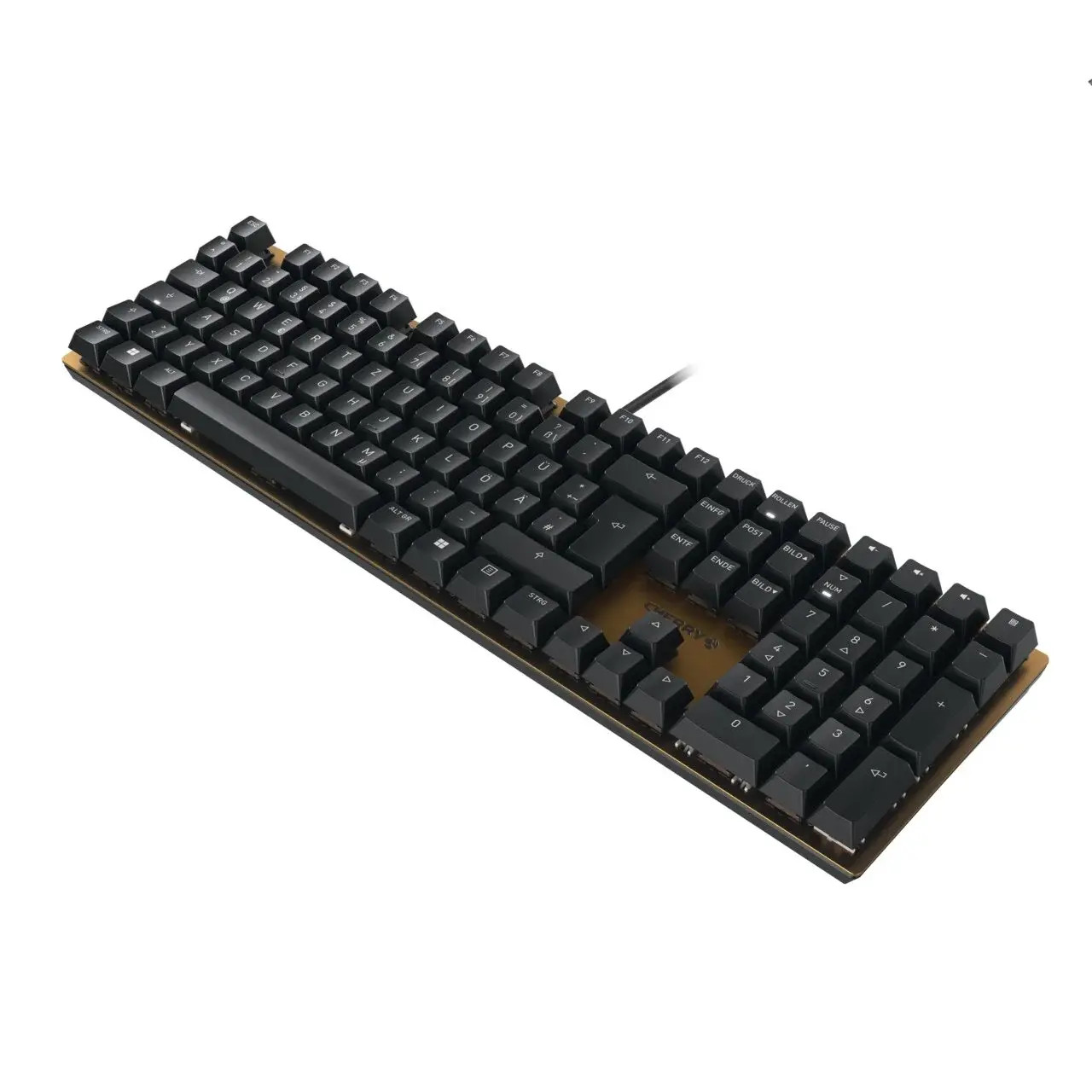 Механична клавиатура CHERRY KC 200MX Brown, Тънка, Черна
