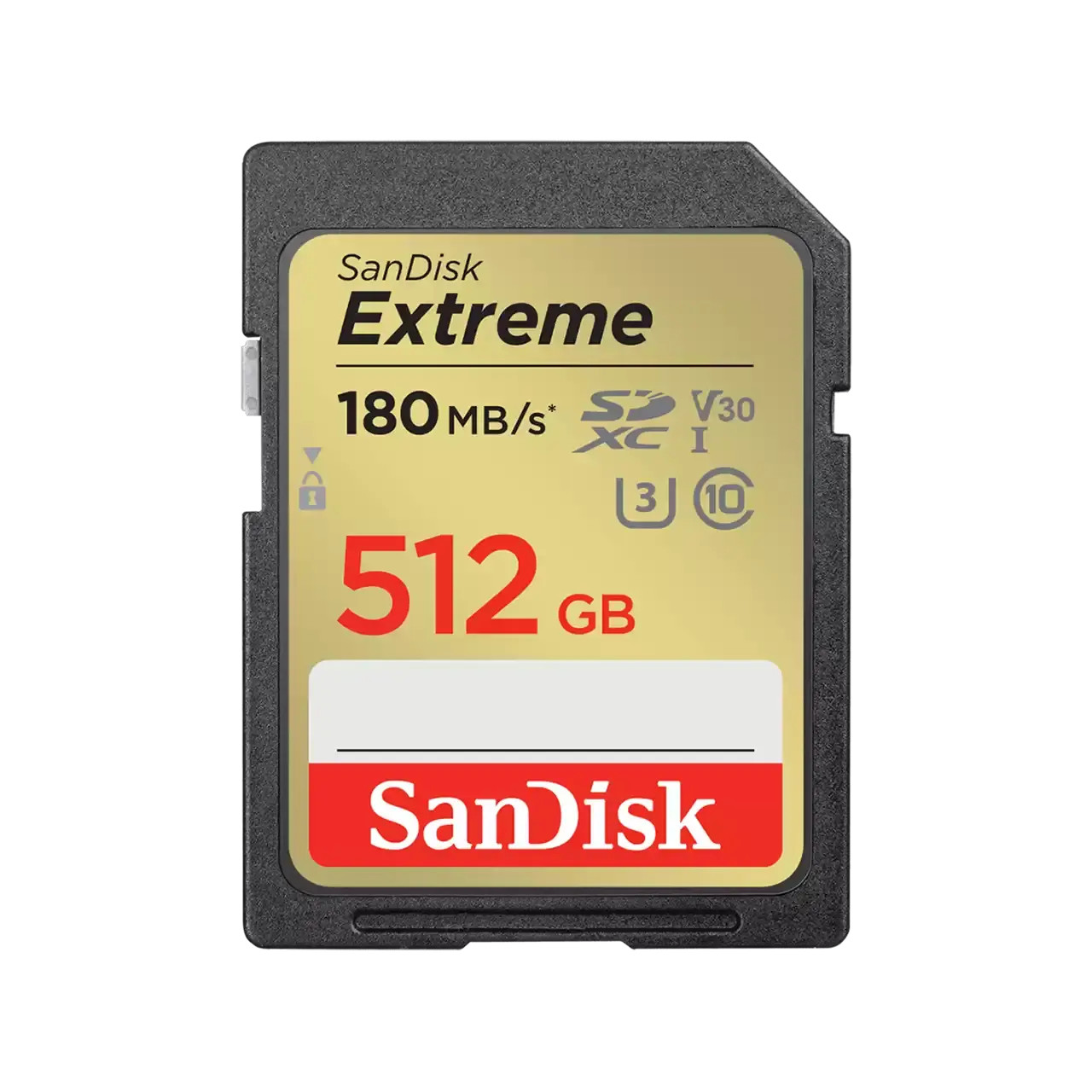 Карта памет SANDISK Extreme SDXC 512GB, UHS-I, Class 10, U3, V30