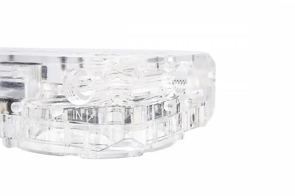 Адаптер приставка с вътрешна и външна резба Alphacool Eisdecke D5 Dual Acrylic Attachment 3x 1/4"