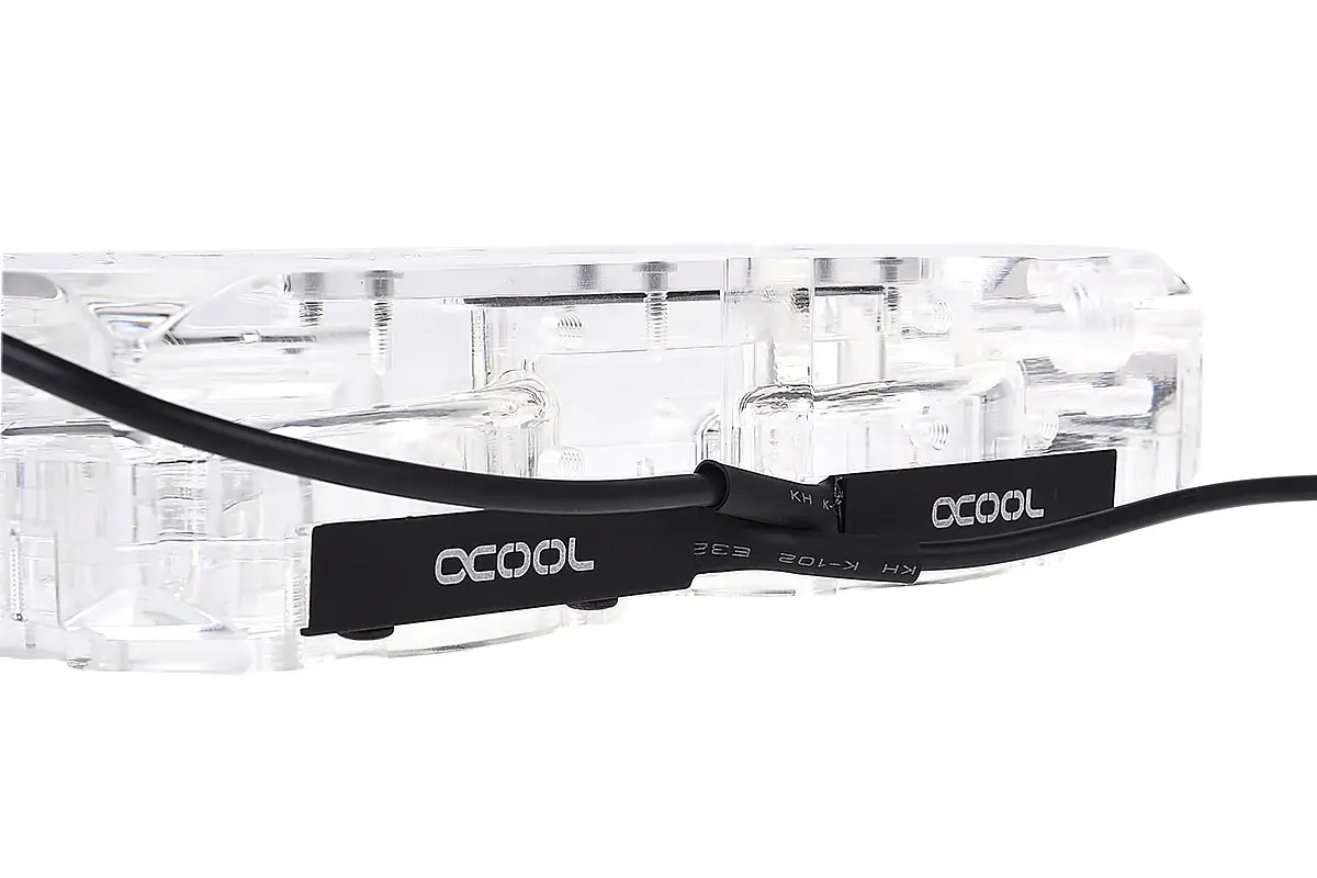 Адаптер приставка с вътрешна и външна резба Alphacool Eisdecke D5 Dual Acrylic Attachment 3x 1/4"