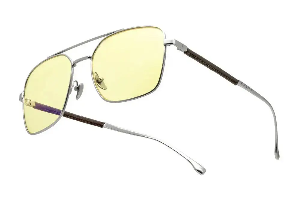 Компютърни очила GUNNAR White Wolf - Steel/Umber - Amber