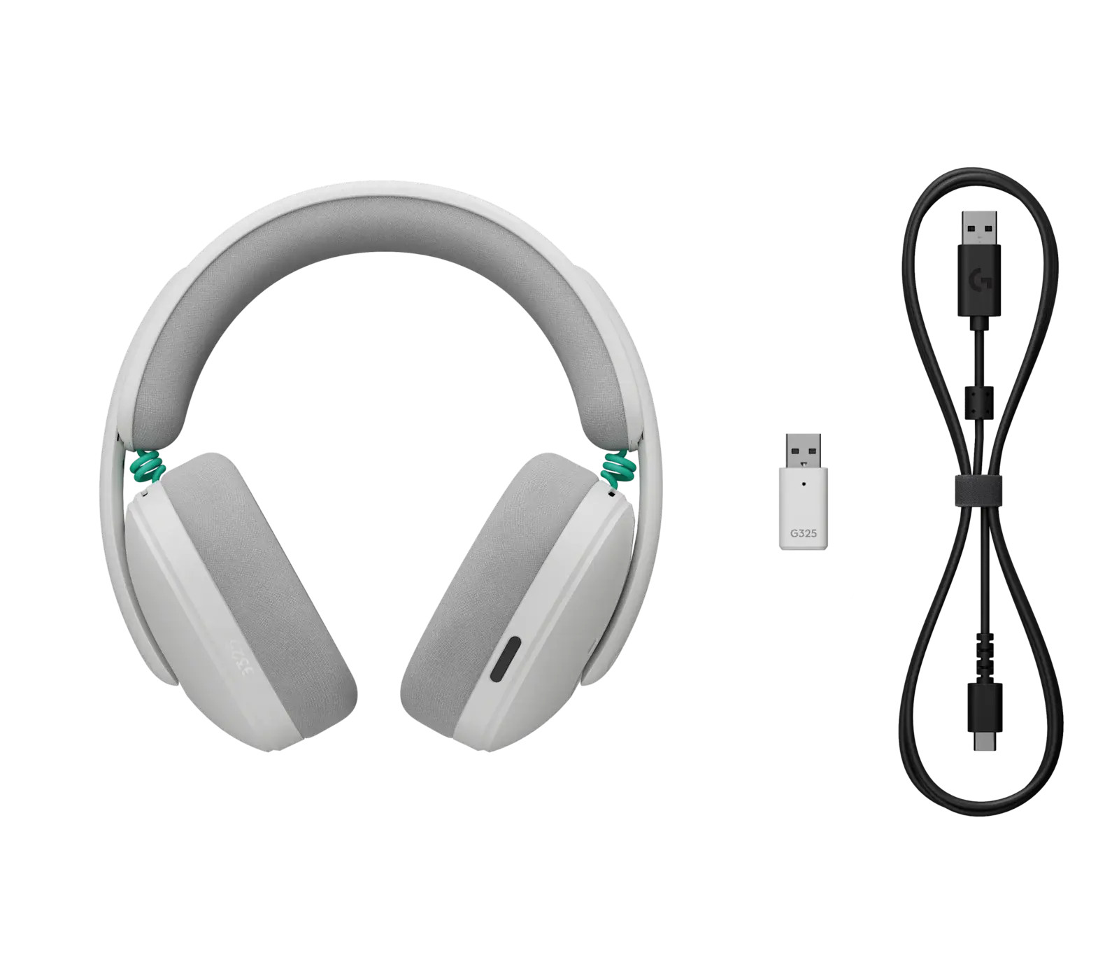 Геймърски слушалки Logitech G325 Ligthspeed Wireless, Микрофон, Бял
