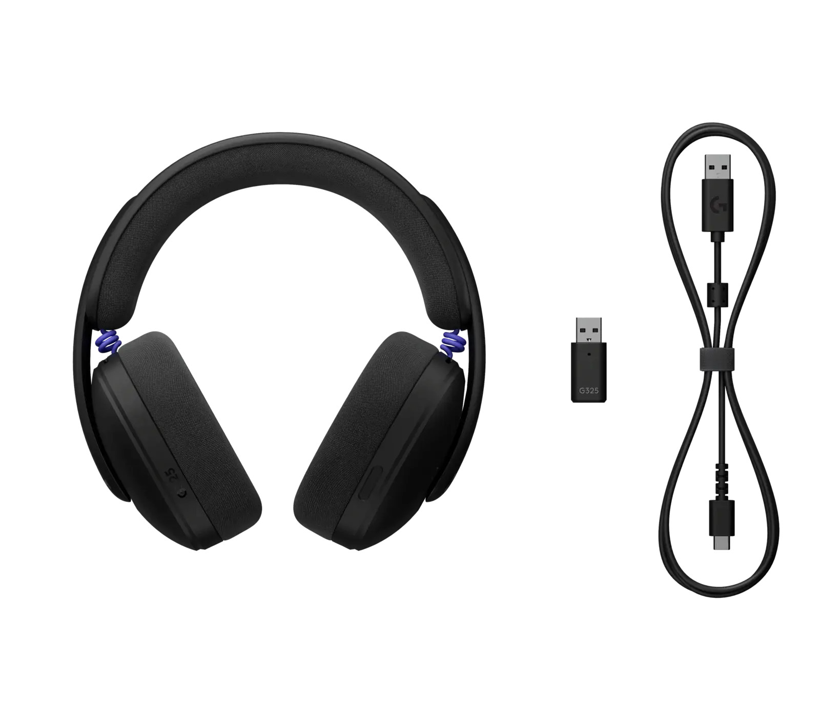 Геймерські навушники Logitech G325 Ligthspeed Wireless, Мікрофон, Чорні