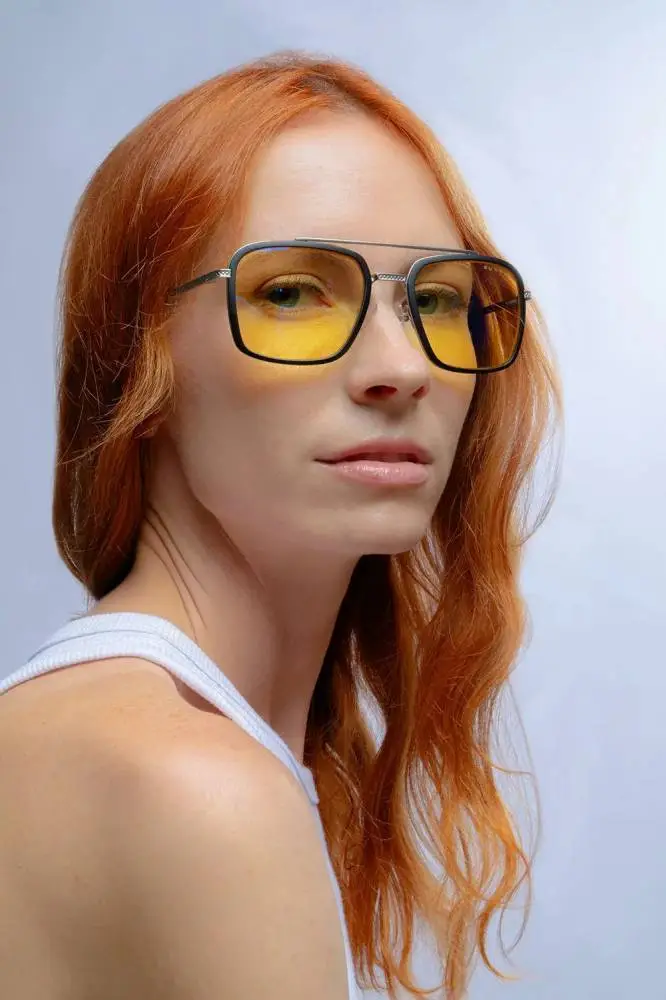 Компютърни очила GUNNAR Baron Silver - Amber